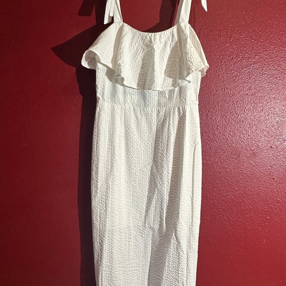 a new day Dresses & Skirts - a new day White Tie Strap Lined Dress, Size M